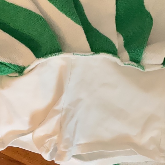 Ralph Lauren Green and White Striped Terrycloth Skirt - Picture 5 of 5